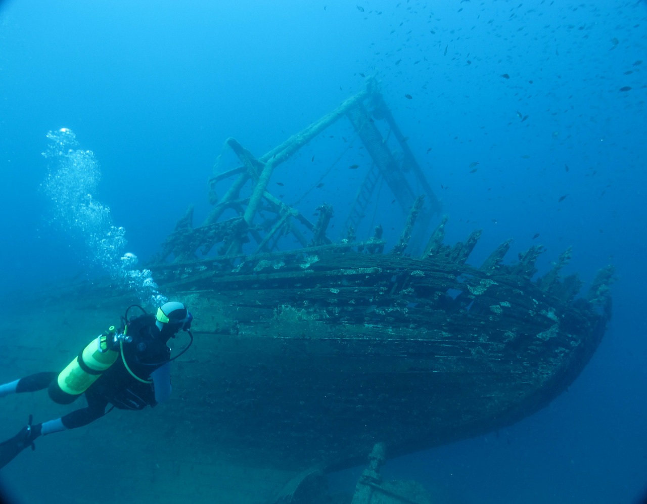 barcos hundidos en Menorca